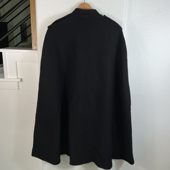 ZARA black Wool poncho NWT - Picture 5 of 7
